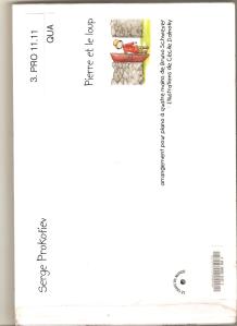 Arrangement de Pierre et le loup pour 4 mains.